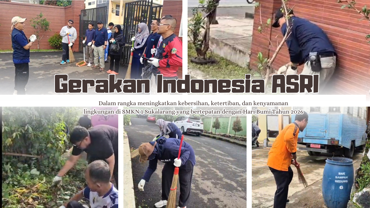 Peringati Hari Bumi 2026, Kepala SMKN 1 Sukalarang Pimpin Langsung Guru dan Staf dalam 