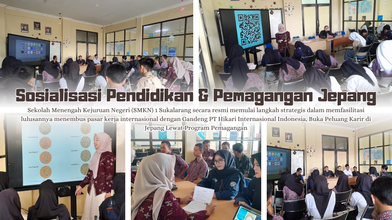 SMKN 1 Sukalarang Gandeng PT Hikari Internasional Indonesia, Buka Peluang Karir di Jepang Lewat Program Pemagangan