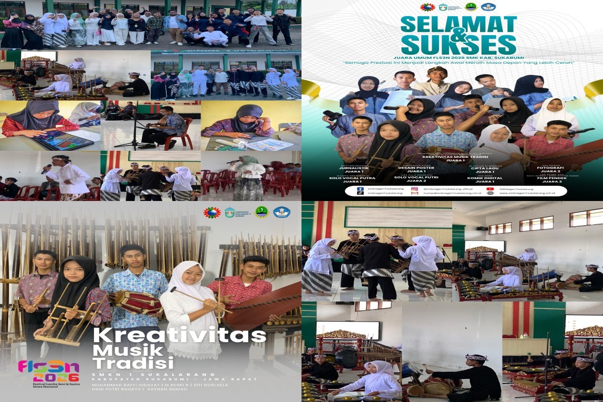 SMKN 1 Sukalarang Sabet Predikat Juara Umum FLS3N 2026 SMK Tingkat Kabupaten Sukabumi